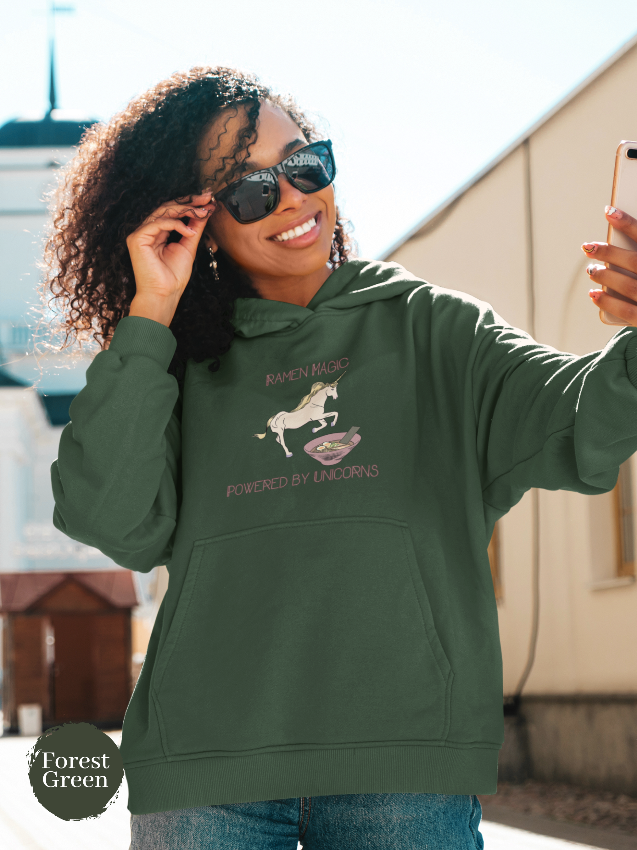 Ramen Hoodie: Unleash the Magic of Ramen with Unicorn Power - Ramen Art Foodie Hoodie